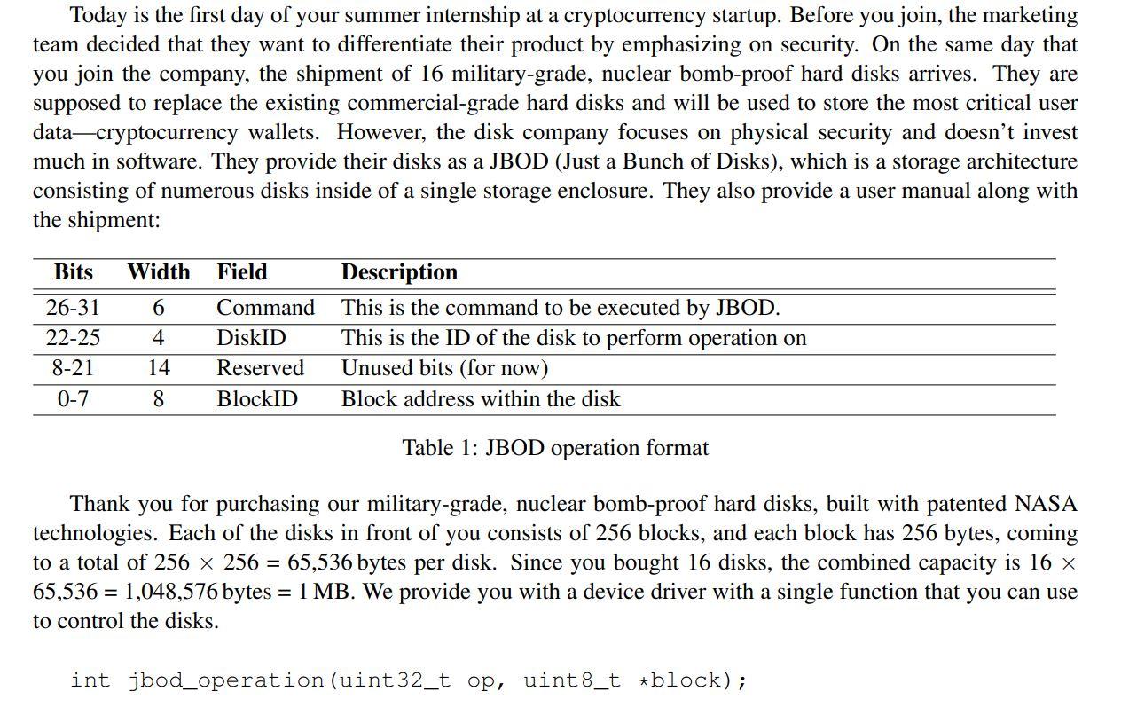 Solved Today is the first day of your summer internship at a | Chegg.com
