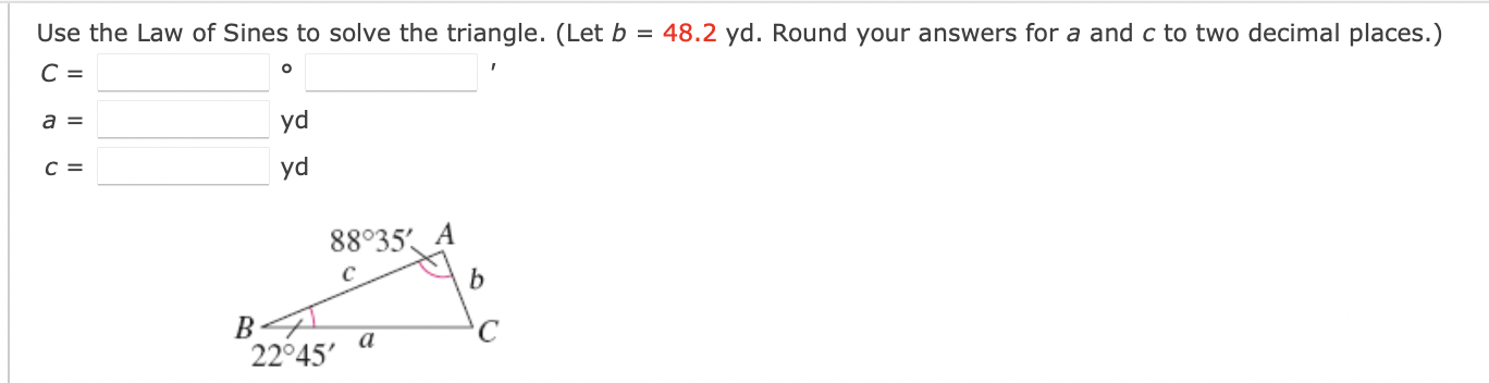 Solved Find the area of the triangle having the indicated | Chegg.com