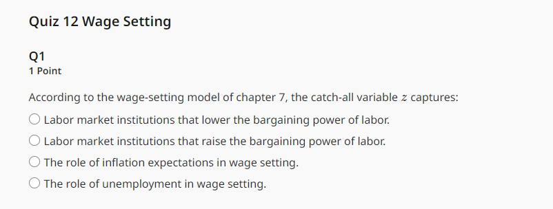 assignment 12. quiz 2 wages