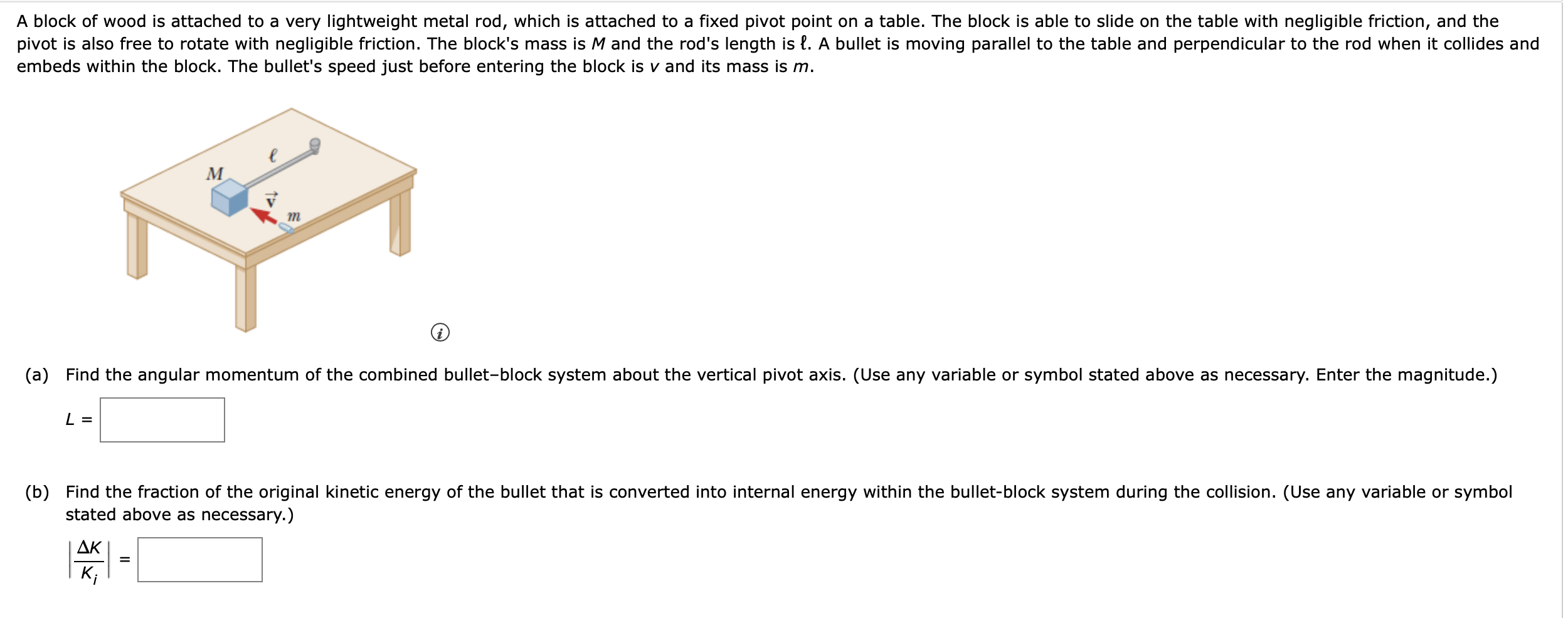 Solved A block of wood is attached to a very lightweight