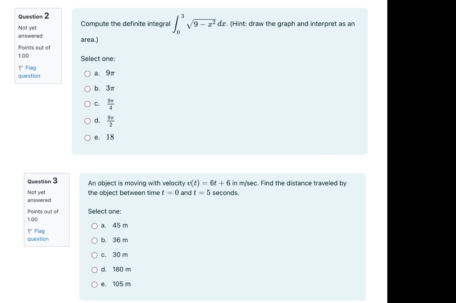 Solved Compute the definite integral \\( \\int_{0}^{3} | Chegg.com