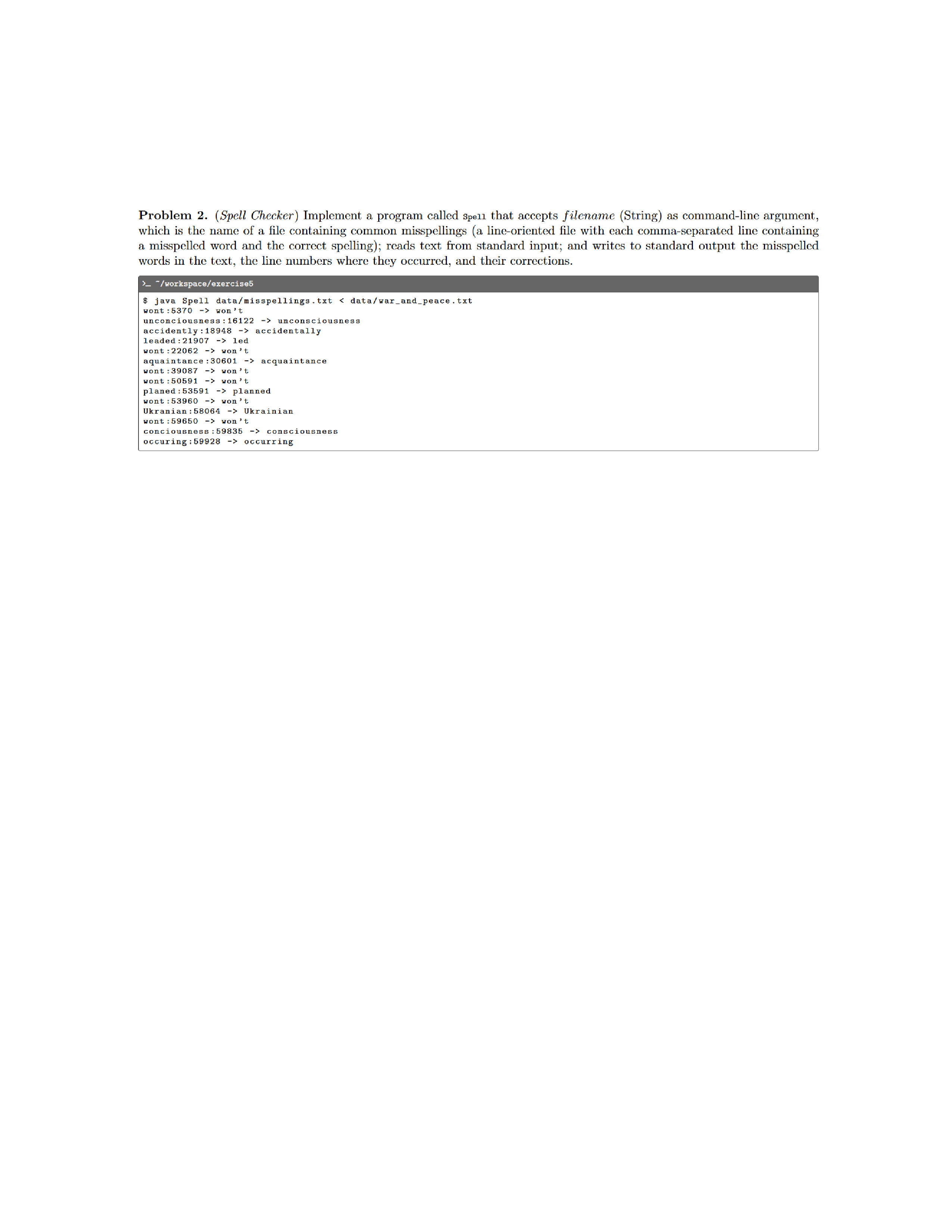 Solved Problem 2 Spell Checker ï Implement A Program Chegg Solved Problem 2 Spell Checker ï Implement A Program Chegg
