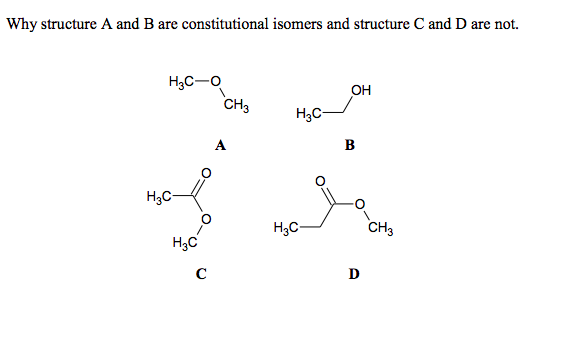 Solved Why Structure A And B Are Constitutional Isomers And | Chegg.com