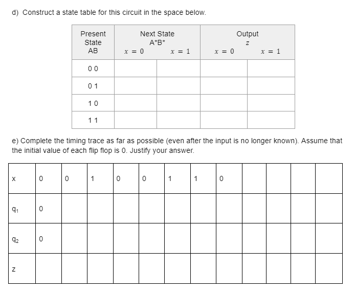 Solved 1) Chapter 6: Find the next state equations and | Chegg.com