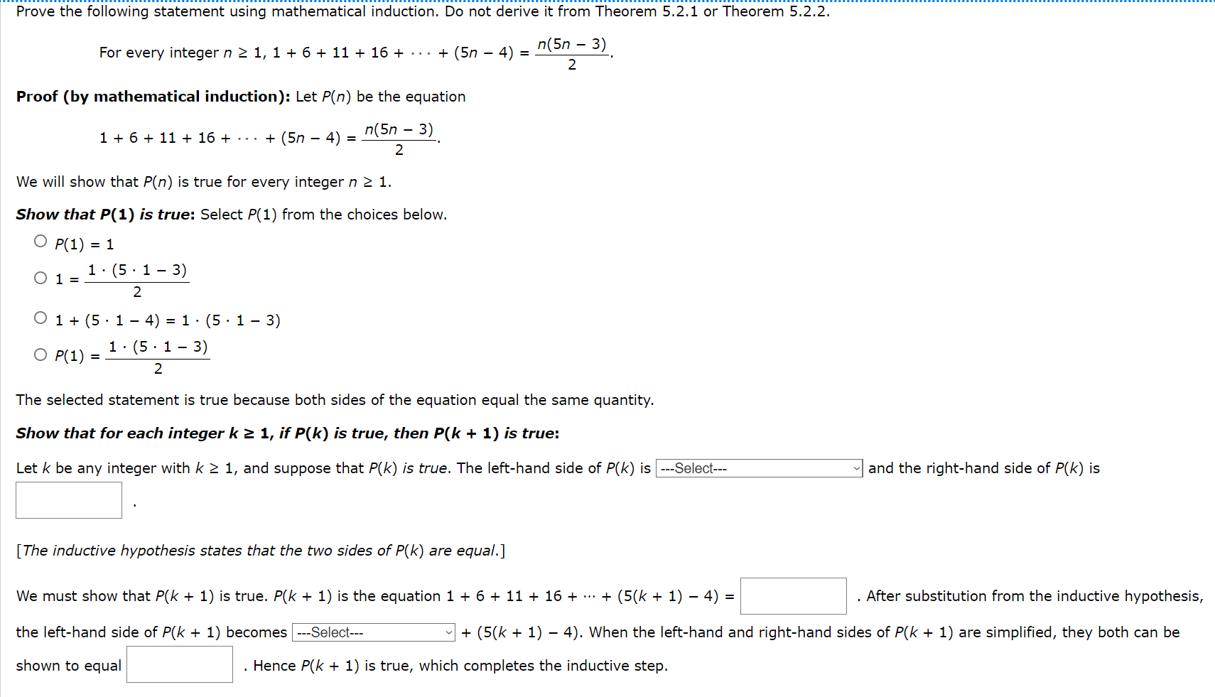 Solved Prove The Following Statement Using Mathematical | Chegg.com