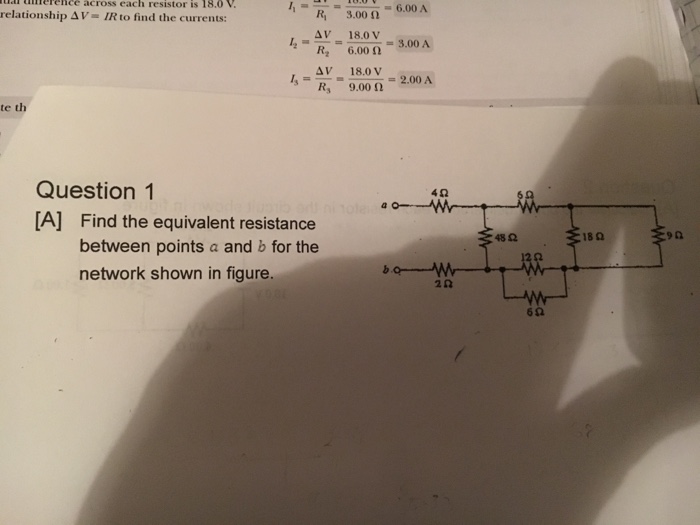 Solved Find The Equivalent Resistance Between Points A And B | Chegg.com