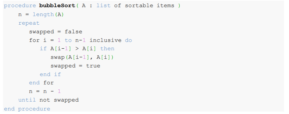 Solved Bubble Sort 1. Implement a bubble sort in C# using | Chegg.com