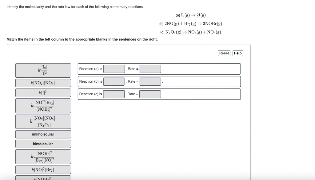 Solved the following reaction has a second order rate law chegg