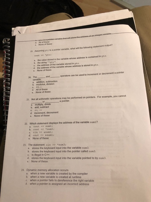 Solved Hi I need help with couple of problems. Please do all | Chegg.com