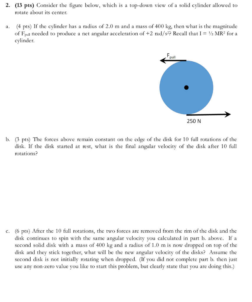 Solved 2. (13 pts) Consider the figure below, which is a | Chegg.com