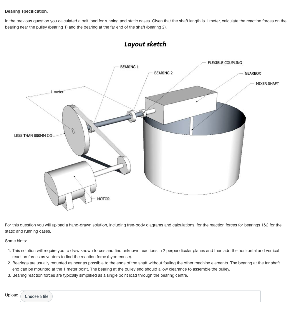 static hub load equals Ws 5000N Dynamic hub load | Chegg.com