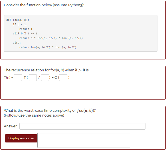 Solved Consider the function below (assume Python3): def | Chegg.com