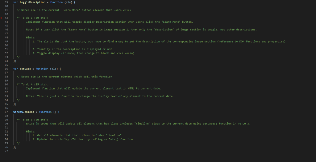 Solved use Strict 1 2 Function To Get Element By Id Chegg