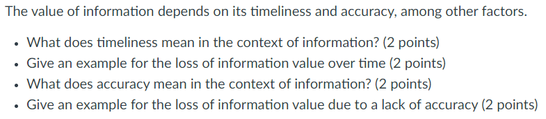 solved-the-value-of-information-depends-on-its-timeliness-chegg