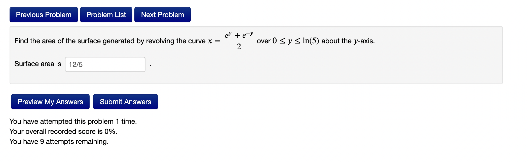 Solved Previous Problem Problem List Next Problem Find the | Chegg.com