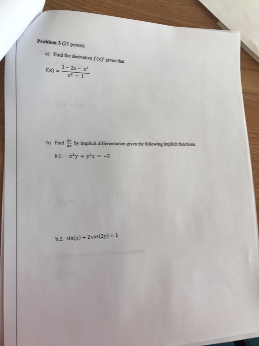 Solved Problem 2 25 Points A Find The X Values If 9288