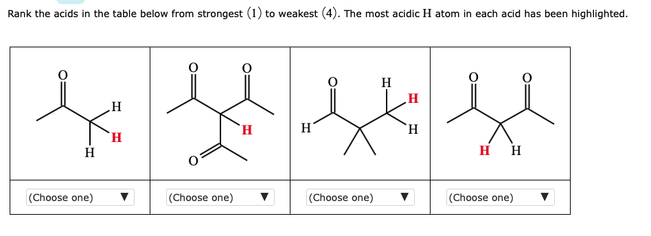 solved-rank-the-acids-in-the-table-below-from-strongest-1-chegg