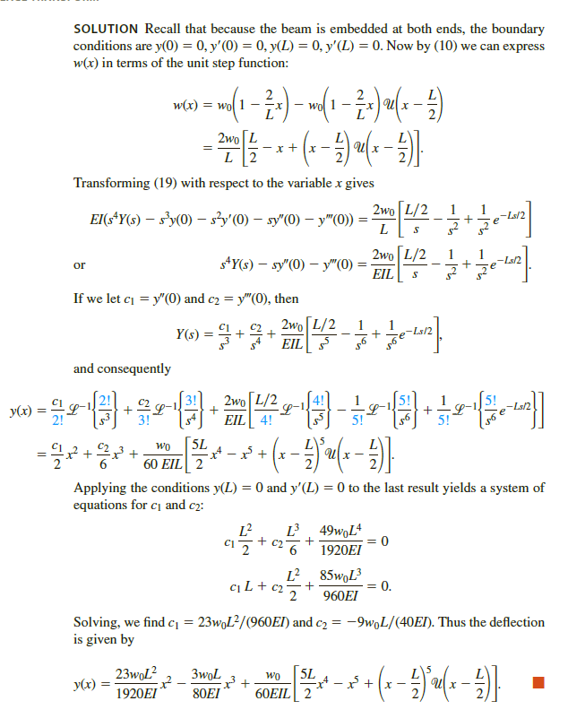 Solved Use the Laplace transform and the procedure outlined | Chegg.com