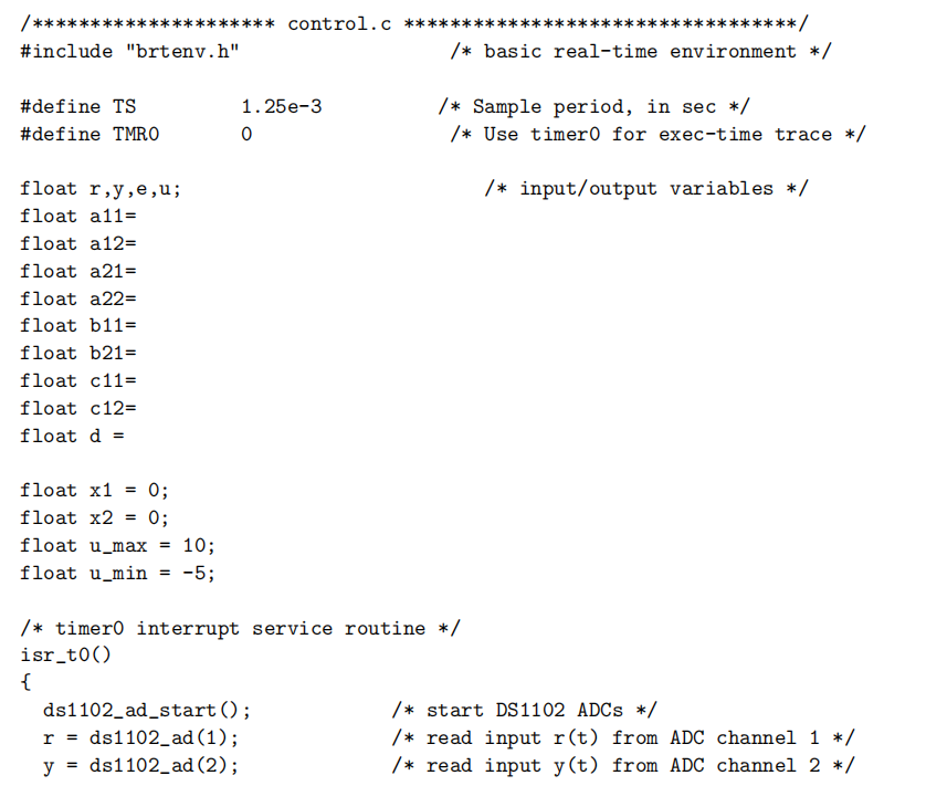 Problem 8. (This is a MATLAB® problem) An incomplete | Chegg.com