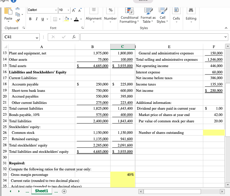 Solved 1. Compute and interpret financial ratios that | Chegg.com