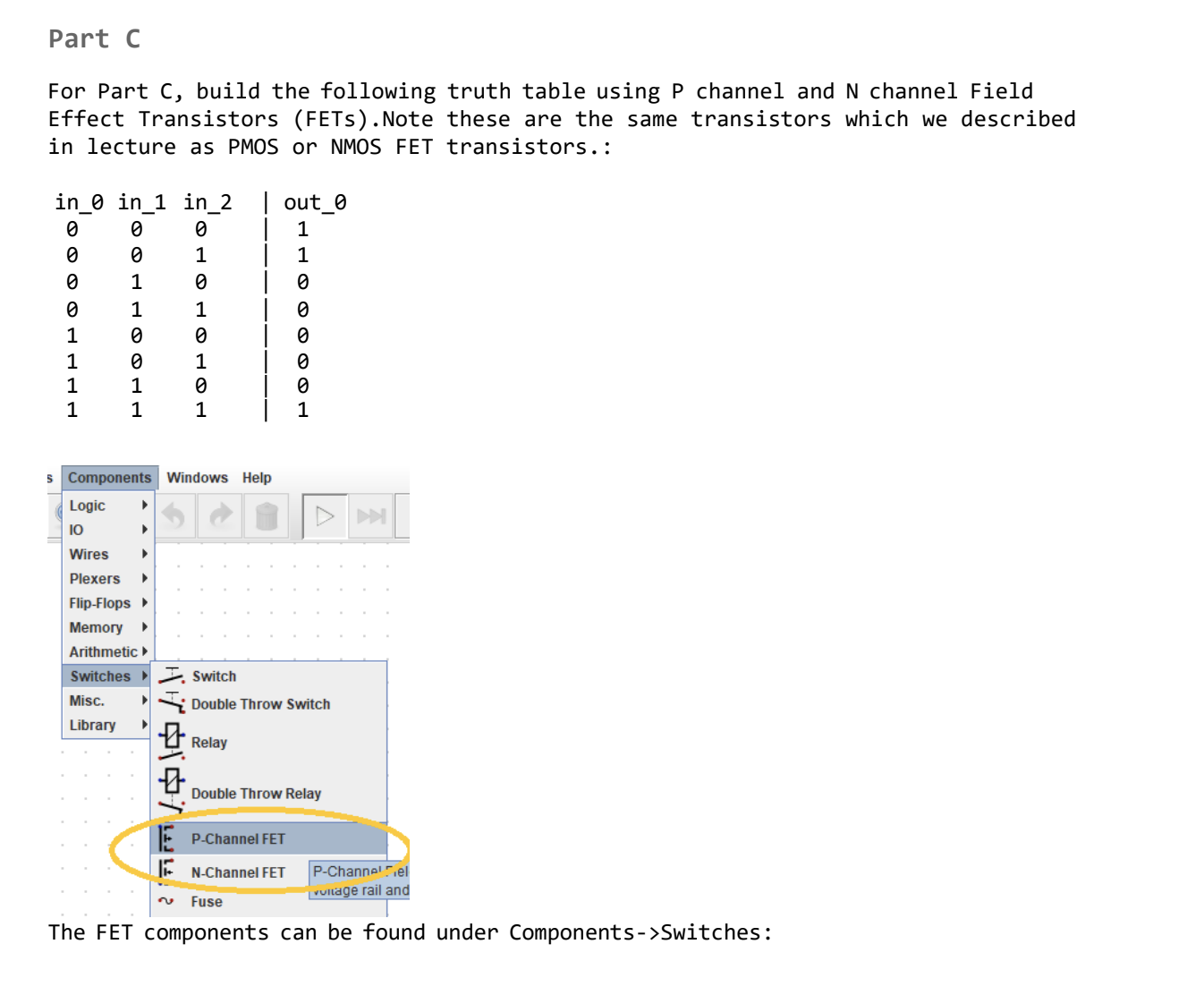 Solved Draw the schematics for the following truth table | Chegg.com