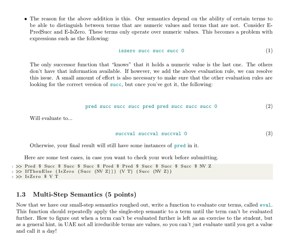 Recall our language of Untyped Arithmetic Expressions | Chegg.com