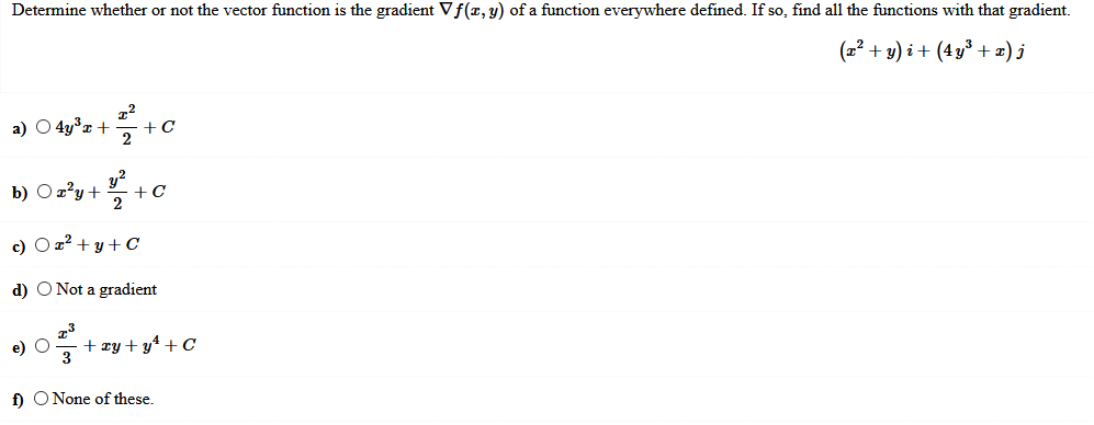 Solved Determine whether or not the vector function is the | Chegg.com