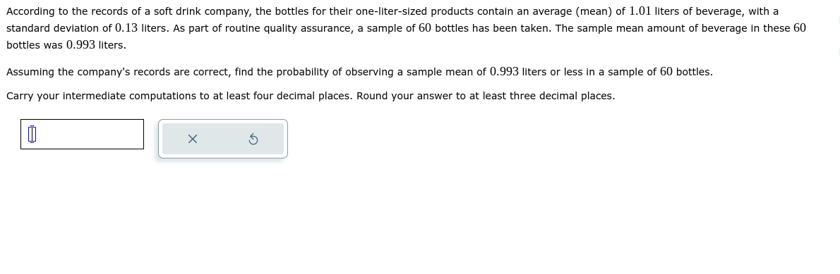 Solved According to the records of a soft drink company, the | Chegg.com