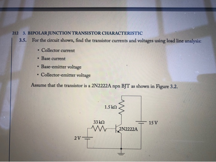 Solved 212 3. BIPOLAR JUNCTION TRANSISTOR CHARACTERISTIC | Chegg.com