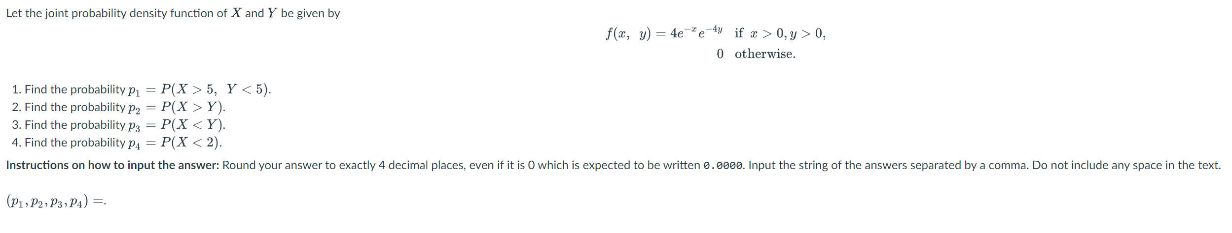 Solved Let the joint probability density function of X and Y | Chegg.com