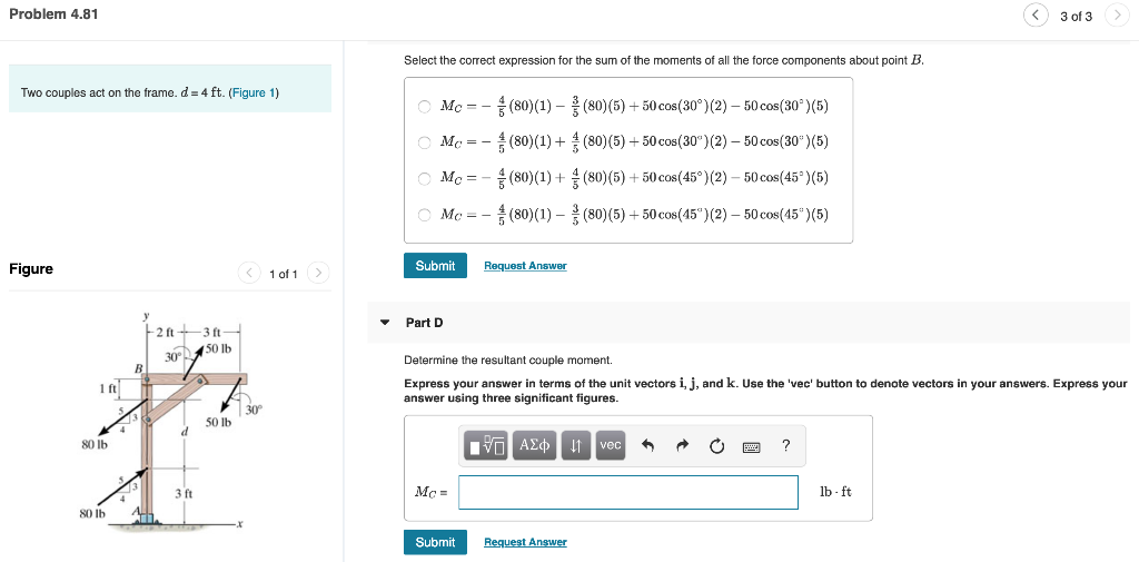 Solved Problem 4.81 3 of3 Select the correct expression for | Chegg.com