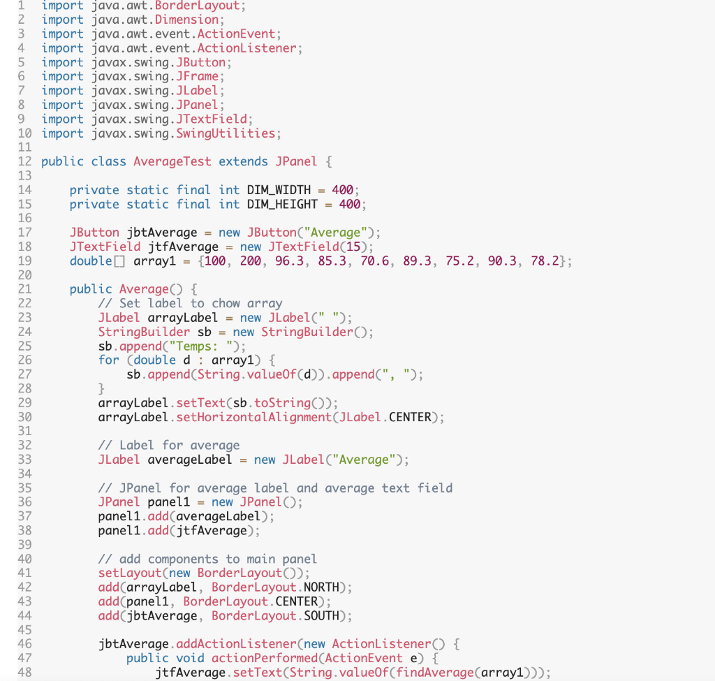 Solved write a program that find the average then find max | Chegg.com