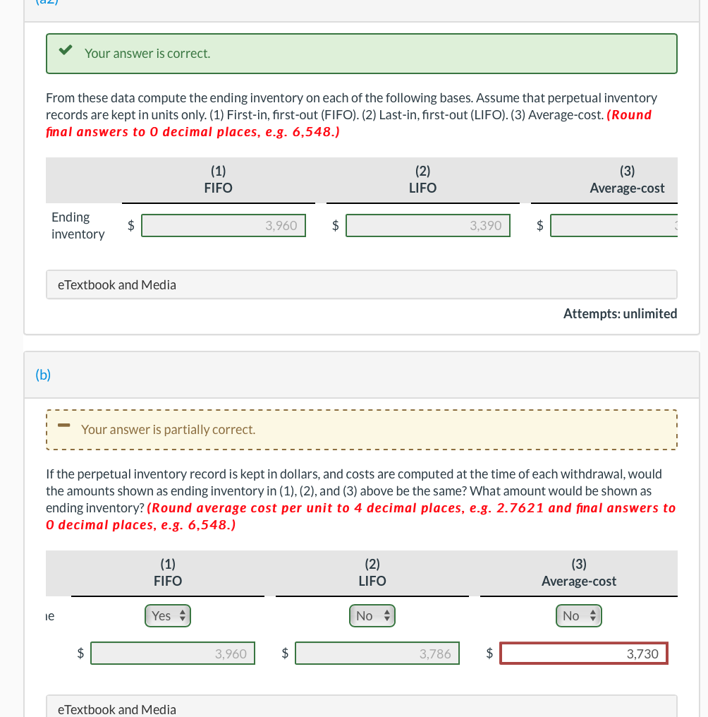 Solved Some of the information found on a detail inventory | Chegg.com