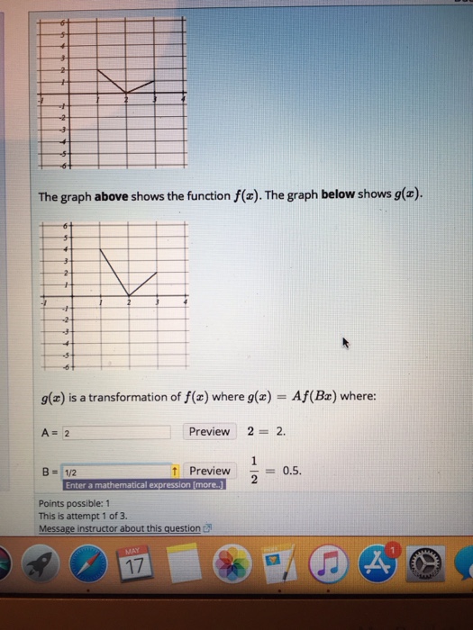 Solved The Graph Above Shows The Function Fx The Graph 