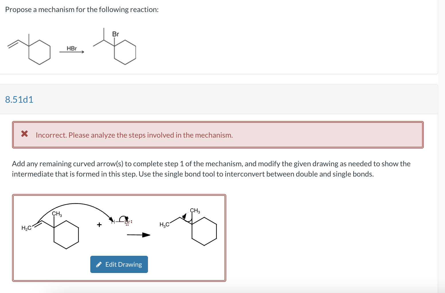 Solved Propose a mechanism for the following reaction: 8.51d | Chegg.com