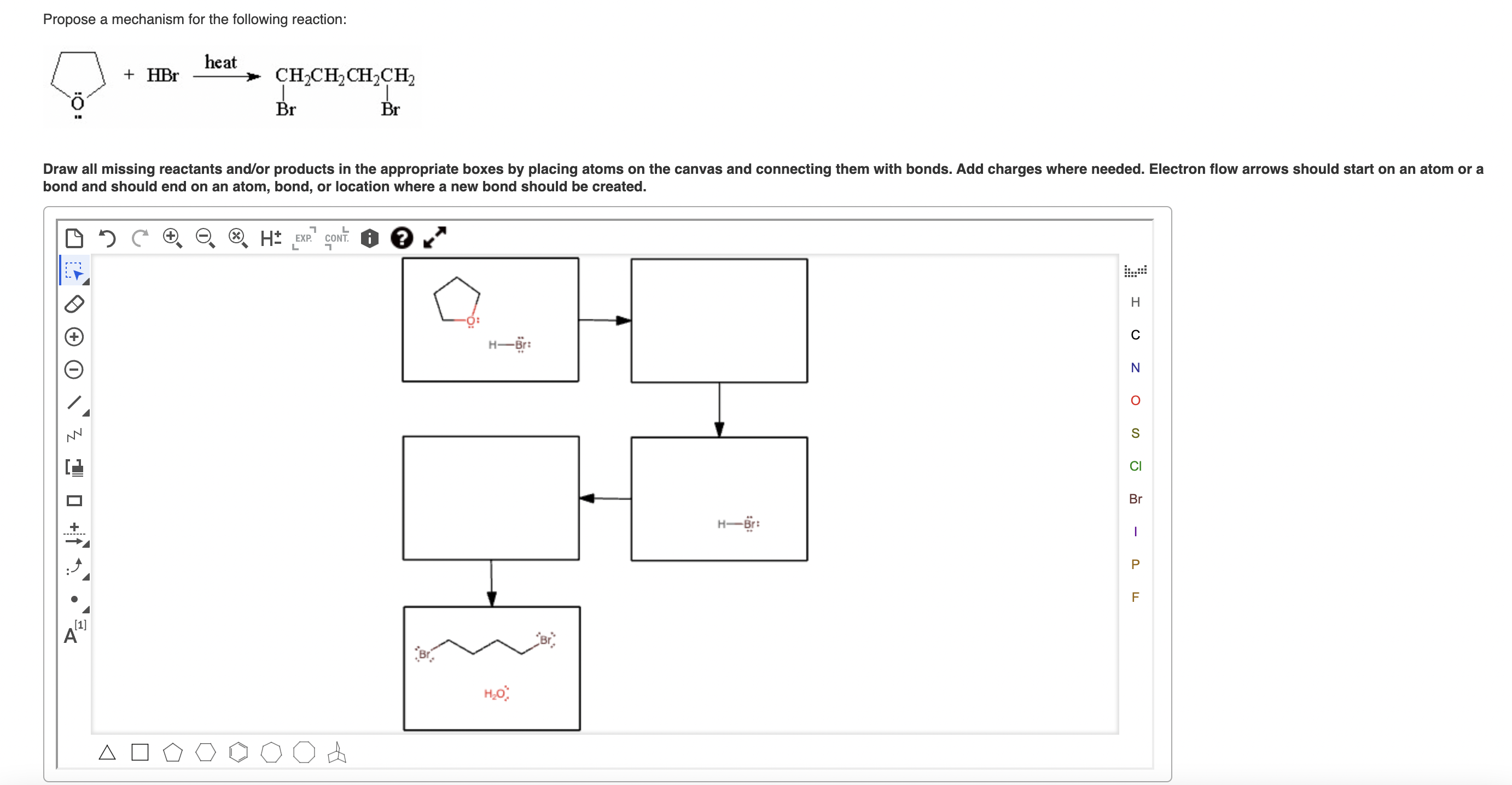 Solved Propose a mechanism for the following reaction: | Chegg.com