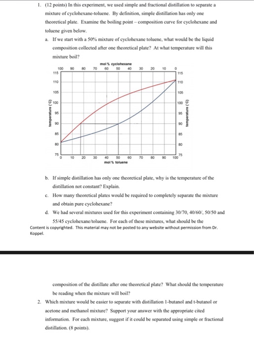 Solved 1. (12 Points) In This Experiment, We Used Simple