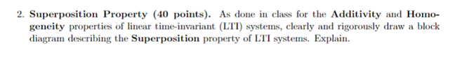 Solved Course: System Dynamics 2.Superposition Property (40 | Chegg.com