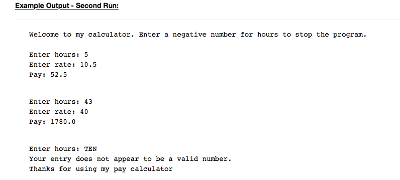 Solved Payment calculation. Ask for user input for hours and | Chegg.com