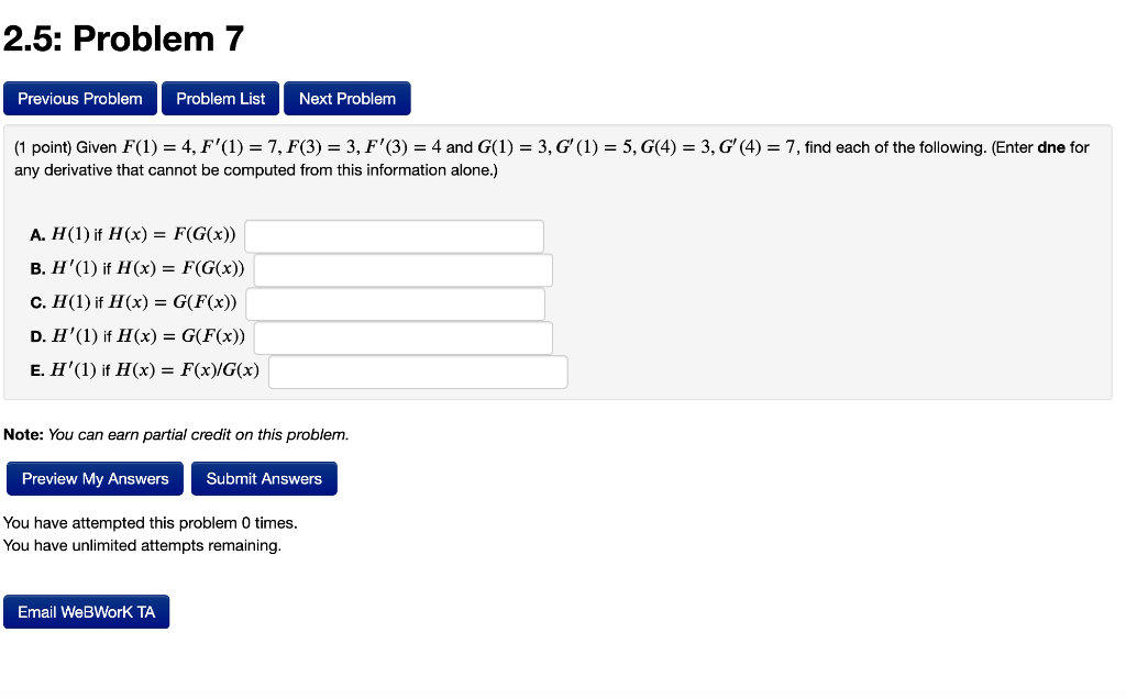 Solved 2.5: Problem 7 Previous Problem Problem List Next | Chegg.com