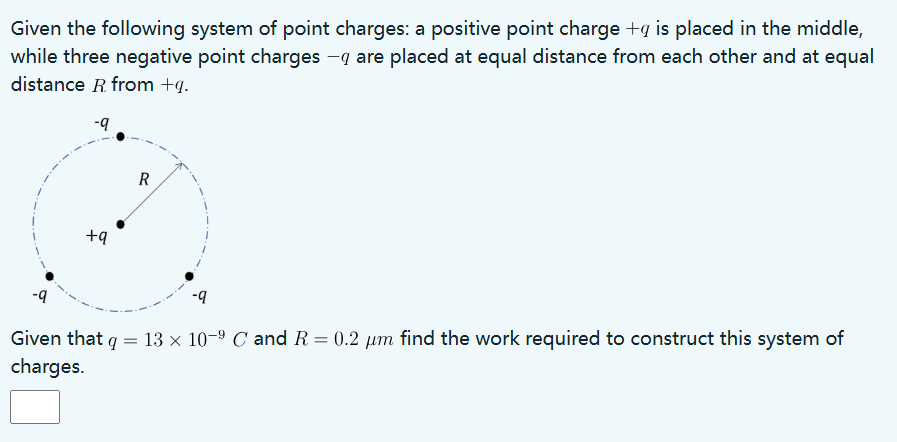 Solved Given the following system of point charges: a | Chegg.com