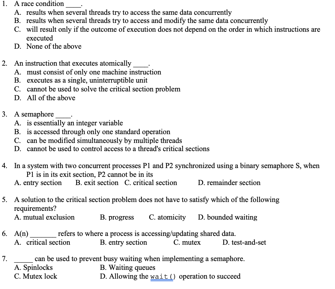 solved-1-a-race-condition-a-results-when-several-threads-chegg