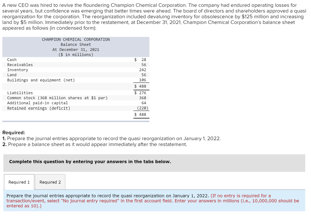 Solved required 1 journal entries 1.Record revaluation of | Chegg.com