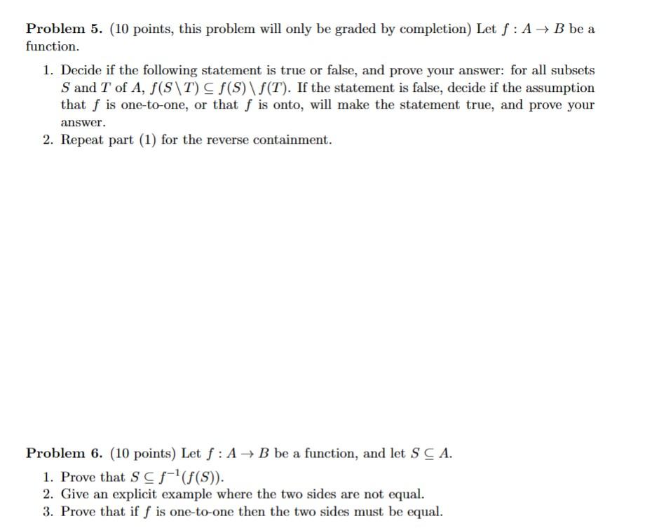 Solved Problem 5. (10 points, this problem will only be | Chegg.com