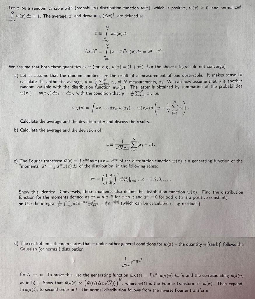 Let Z Be A Random Variable With Probability Dist Chegg Com