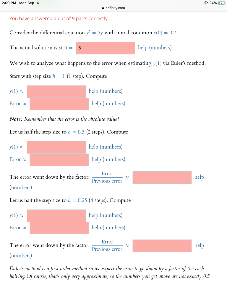 Edfinity Python Problem Extra Parts Solved 2:09 PM Mon Sep 16 24% A edfinity.com You have | Chegg.com