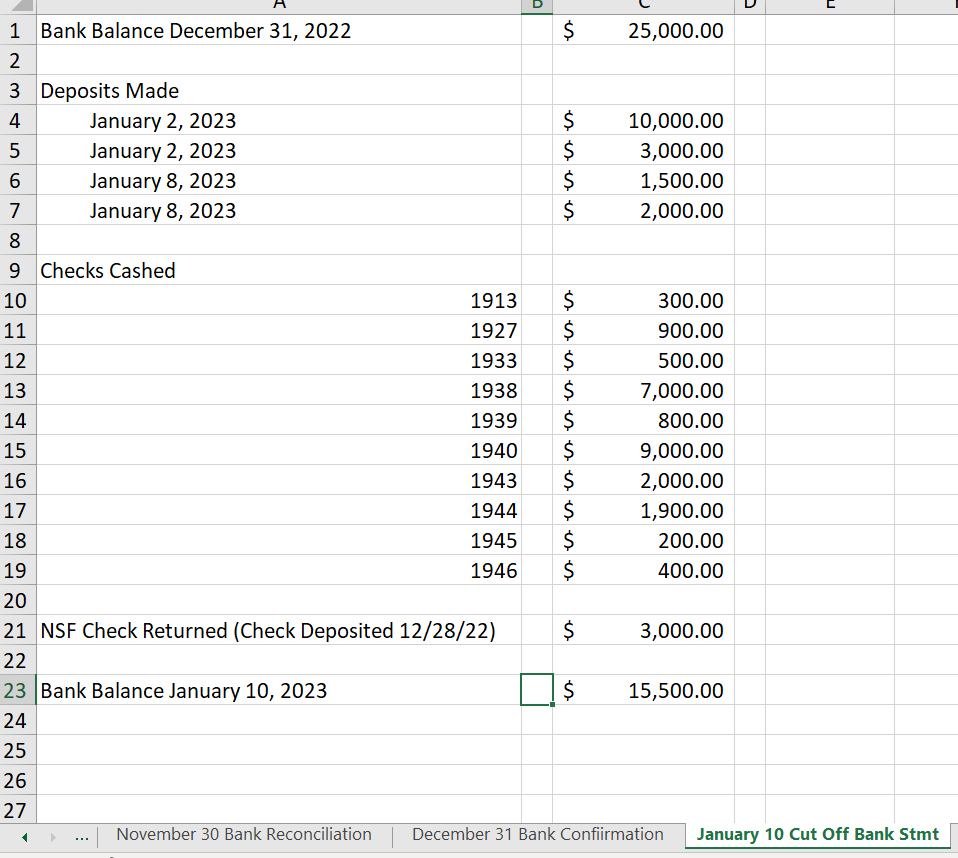 Date Deposit Amount \begin{tabular}{l|ll} Sunday, | Chegg.com