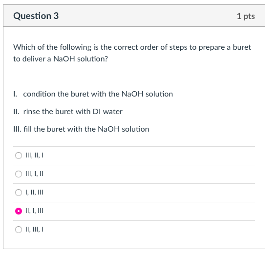 Solved Question 3 1 pts Which of the following is the | Chegg.com