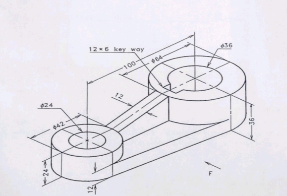 Solved Can someone draw this in first angle projection | Chegg.com