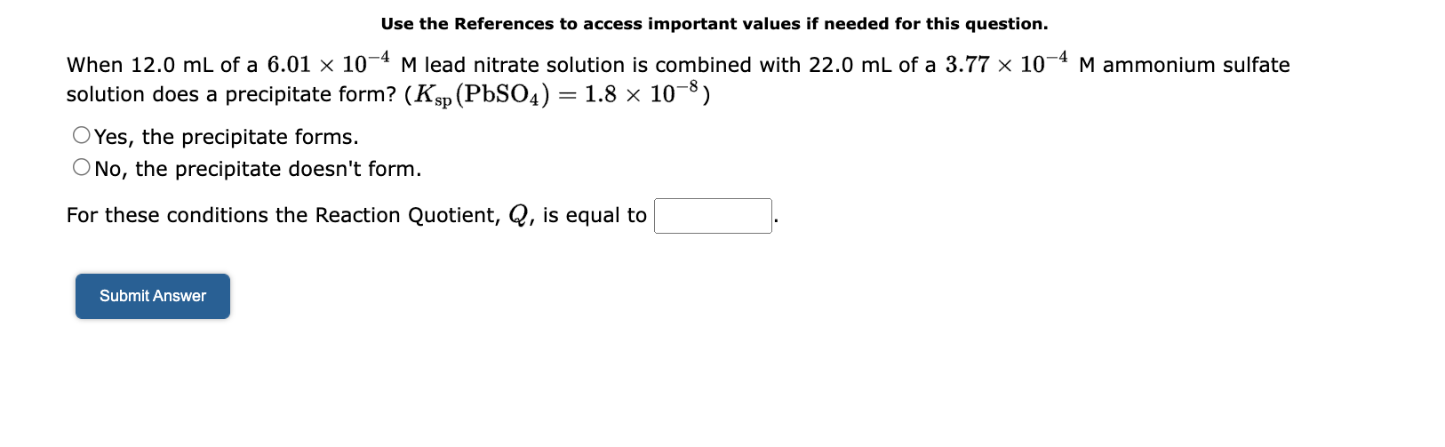 Solved Use the References to access important values if | Chegg.com